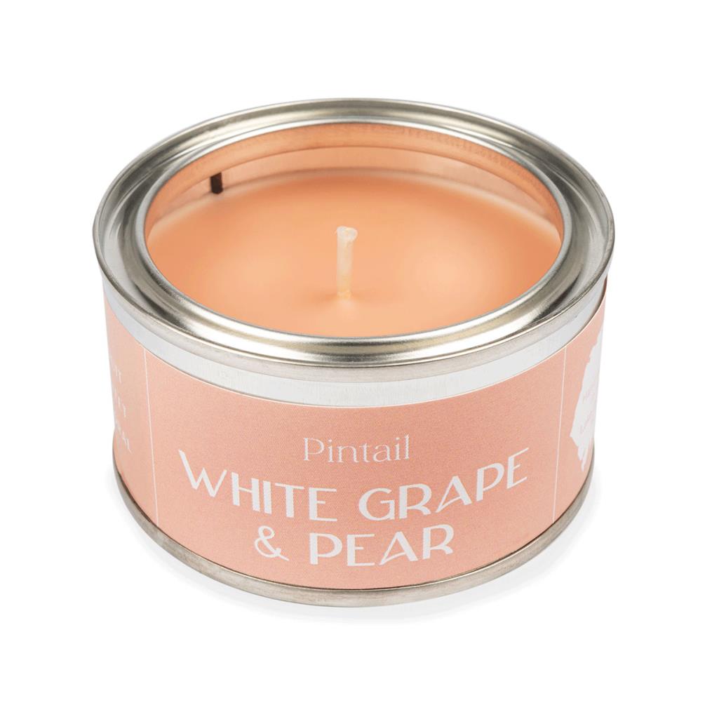 Pintail Candles White Grape & Pear Paint Pot Candle Extra Image 2